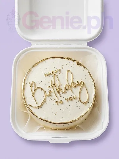 Gold Minimalist Cake
