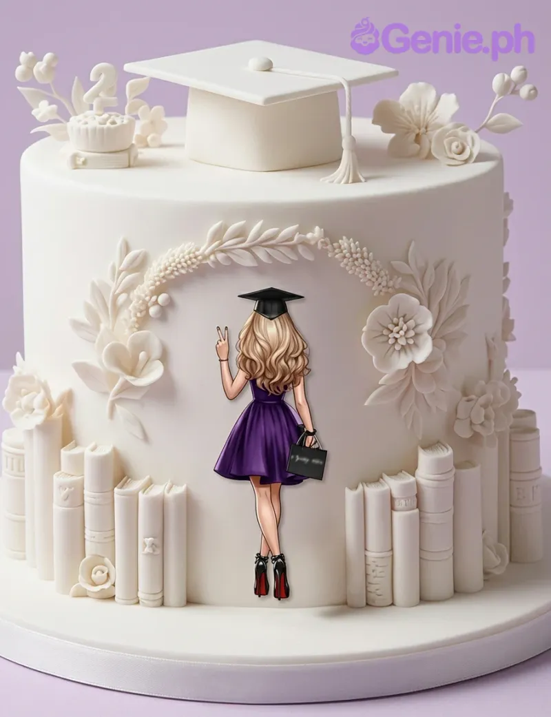 Graduation Books Cake Design