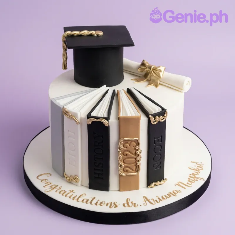 Graduation Books Cake Design