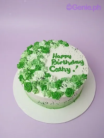 Green Birthday Cake