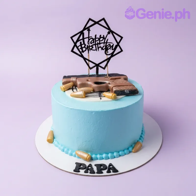 Gun Theme Police Cake Design