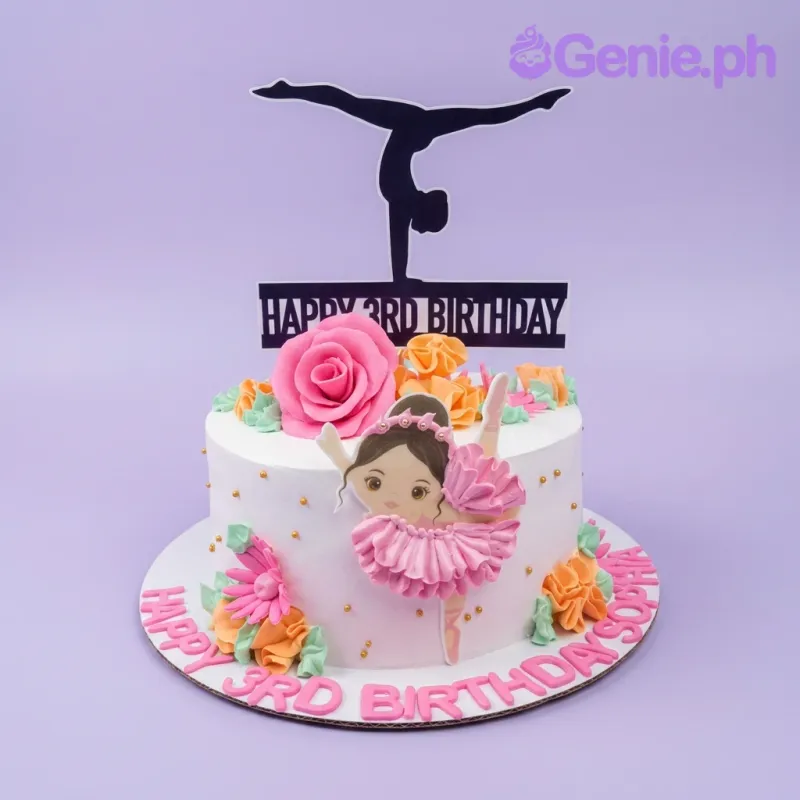 Gymnast Ballerina Cake Design
