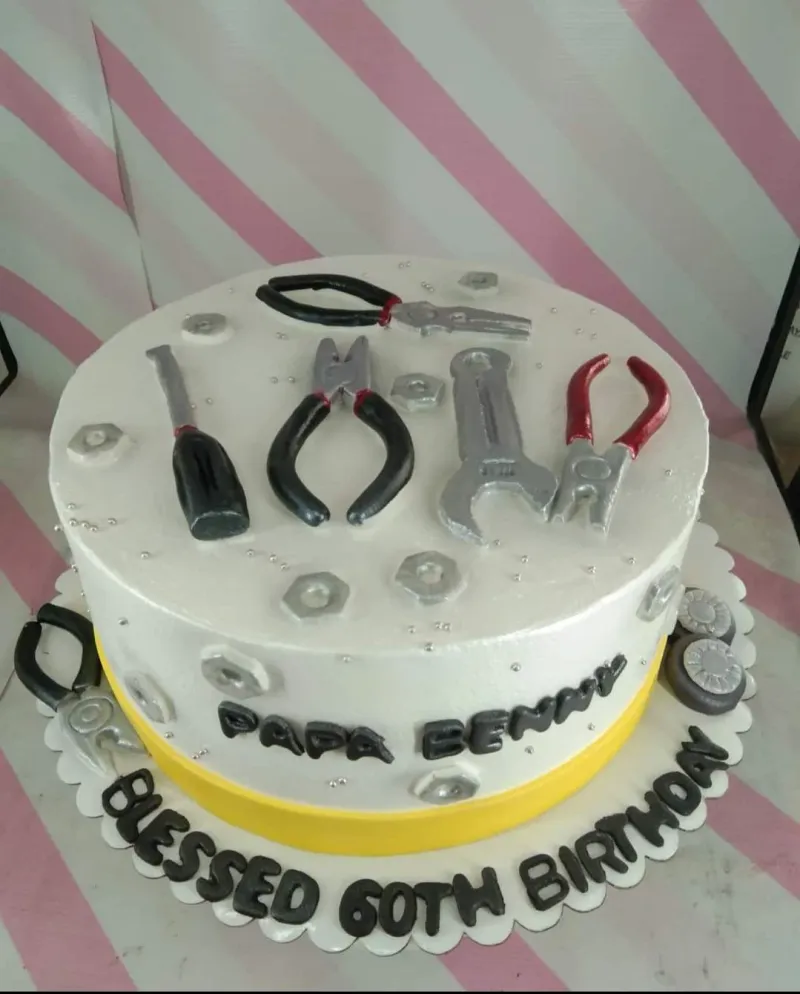 Handyman Tools Engineer Cake Design