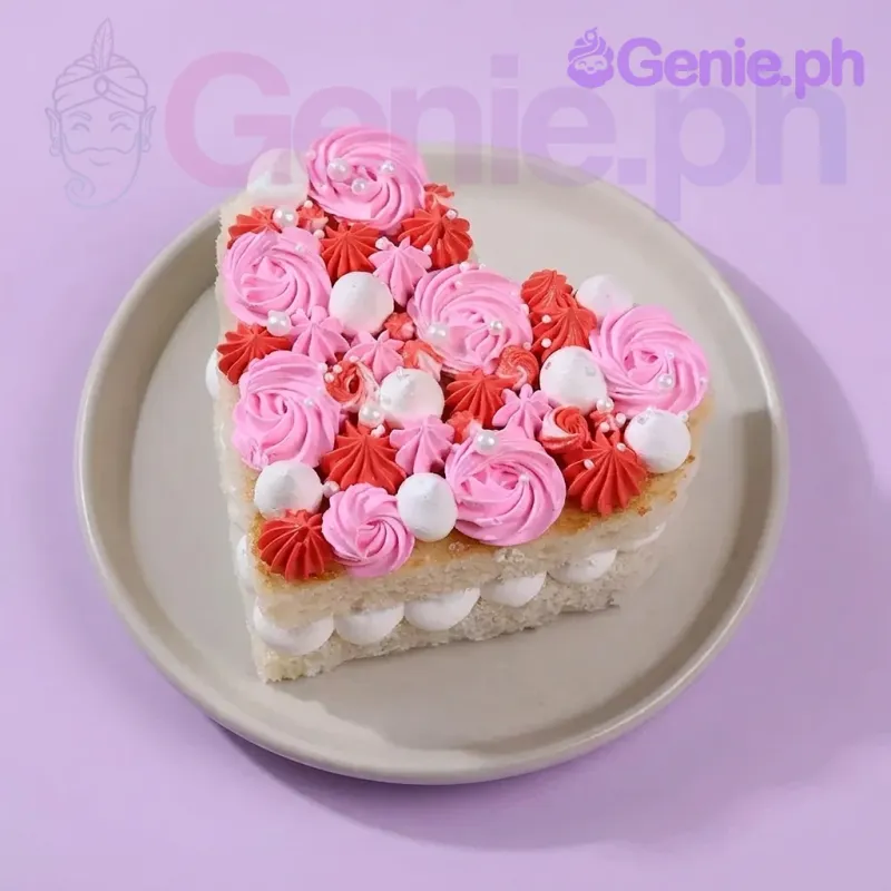 Heart Rosette Cake