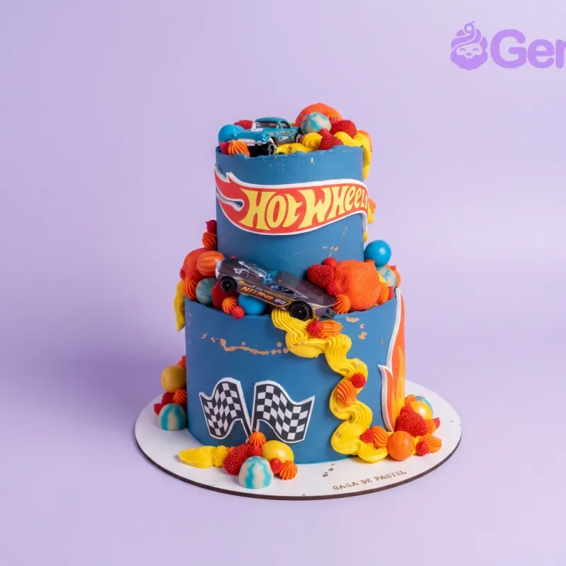 Hot Wheels Racing Cake Design