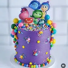 Inside Out Purple Cakes Cake Design