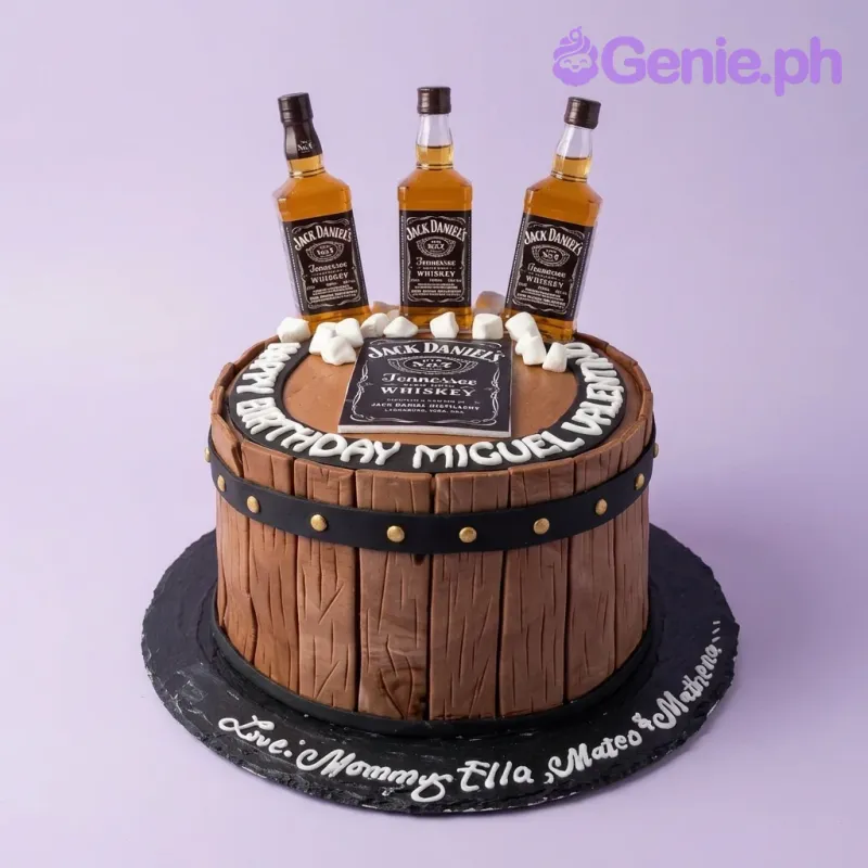 Jack Daniel's Whiskey Drinks Cake Design