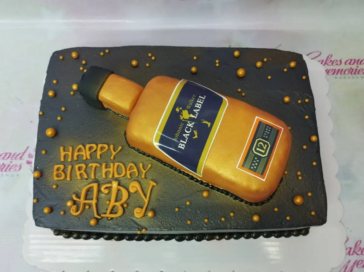Johnnie Walker Drinks Cake Design
