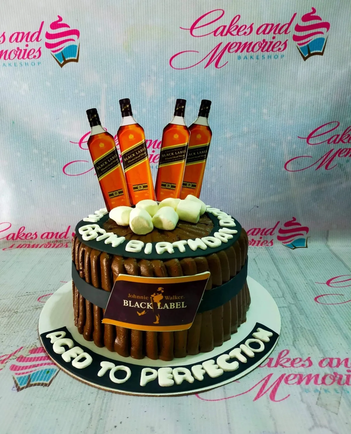 Johnnie Walker Drinks Cake Design