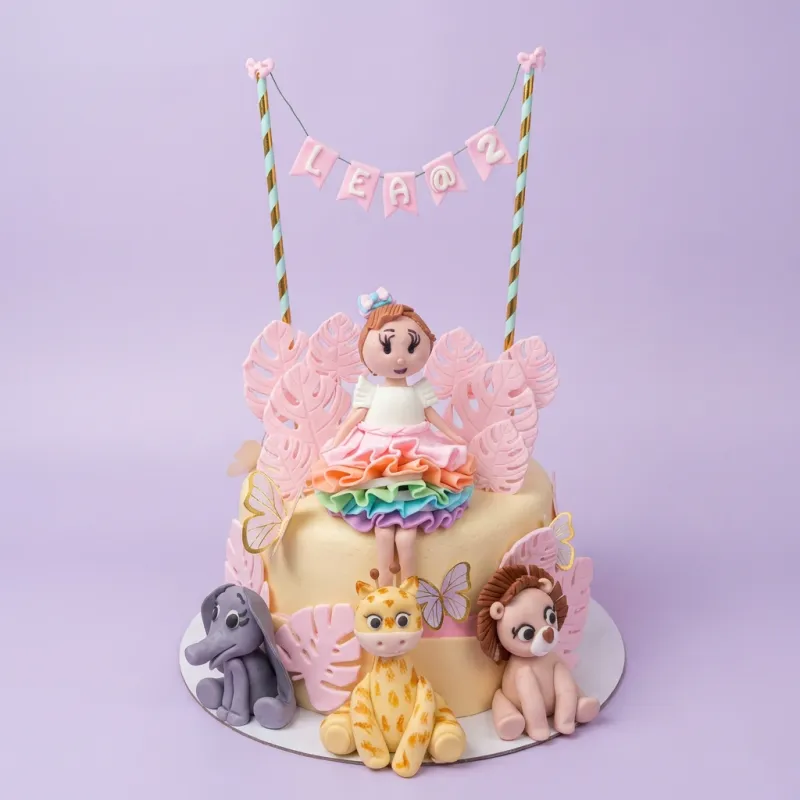 Jungle Ballerina Cake