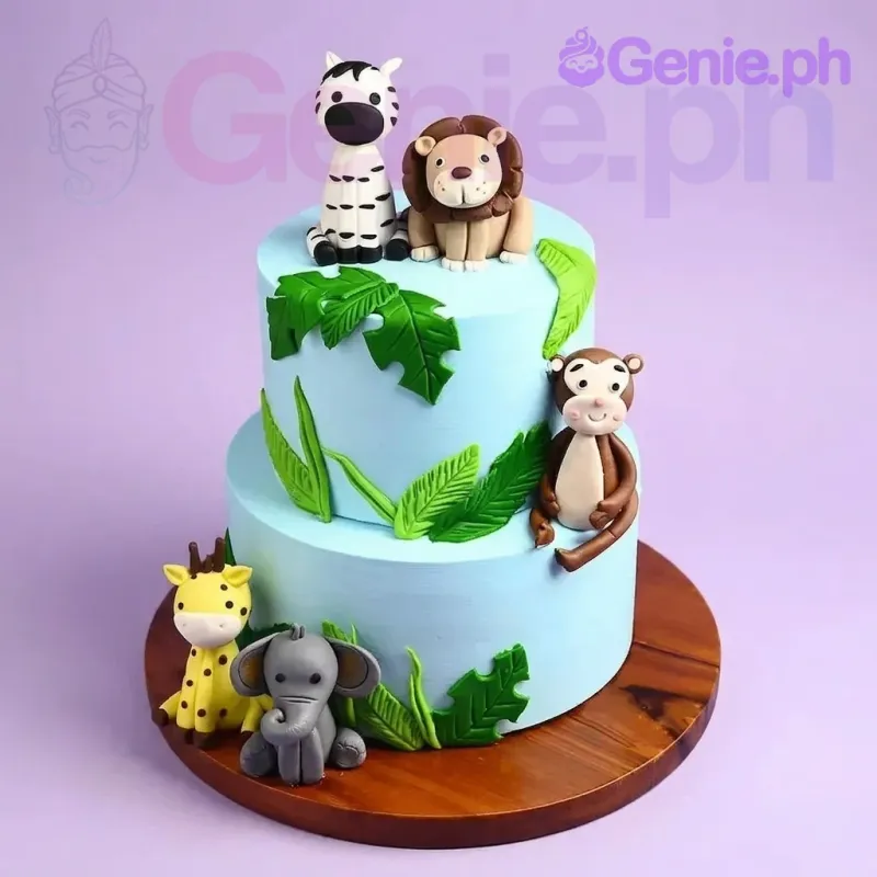Jungle Safari Tropical Cake Design