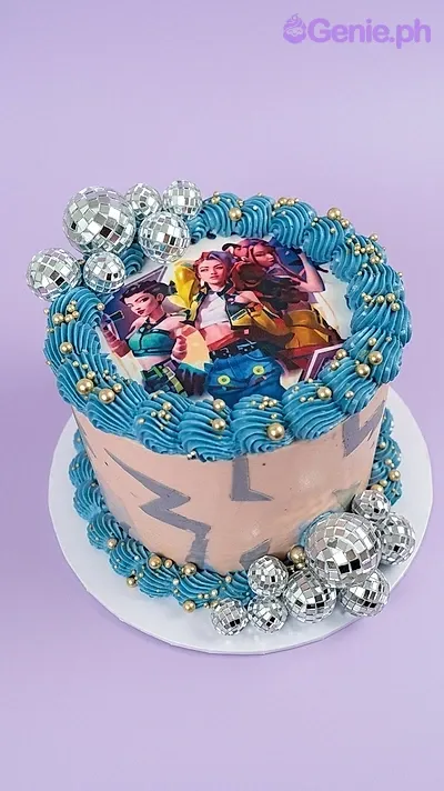 K-pop Birthday Disco Cake Design