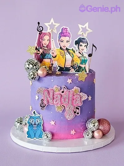 K-pop Birthday Disco Cake Design