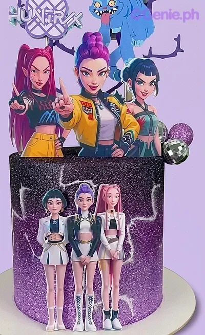 K-pop Girl Group Lavender Cakes Cake Design