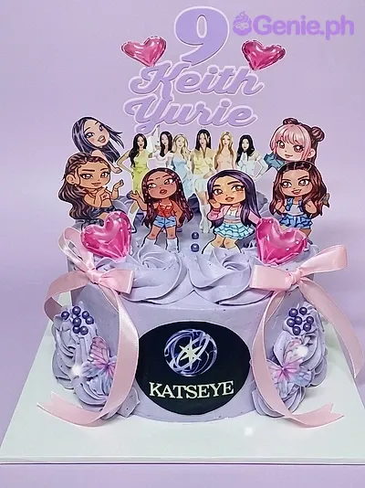 Katseye Kpop Lavender Cakes Cake Design