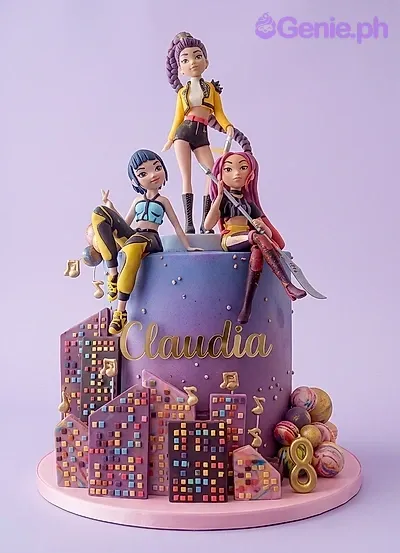 Kda Characters Lavender Cakes Cake Design