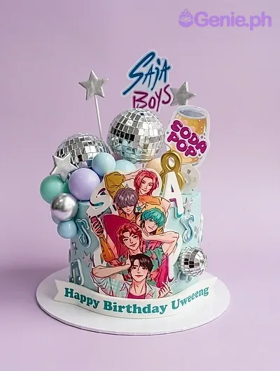 Kpop Boy Band Disco Cake Design