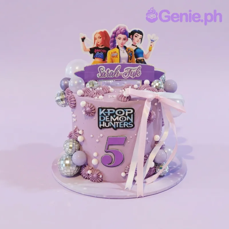 Kpop Demon Hunters Disco Cake Design