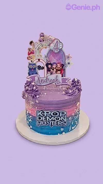 Kpop Demon Hunters Lavender Cakes Cake Design