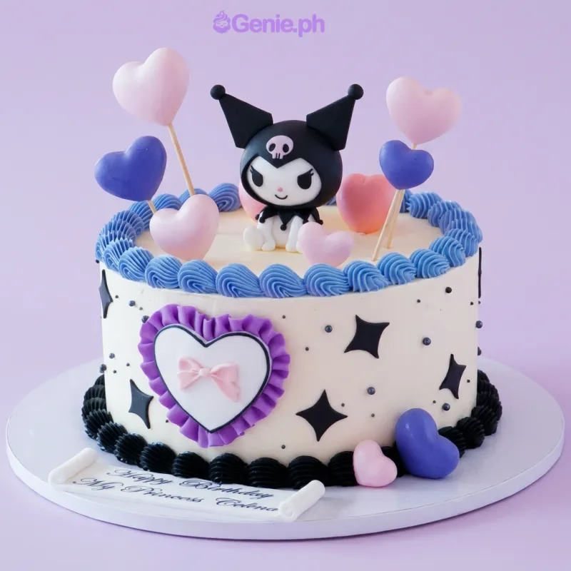 Kuromi Sanrio Cake Design