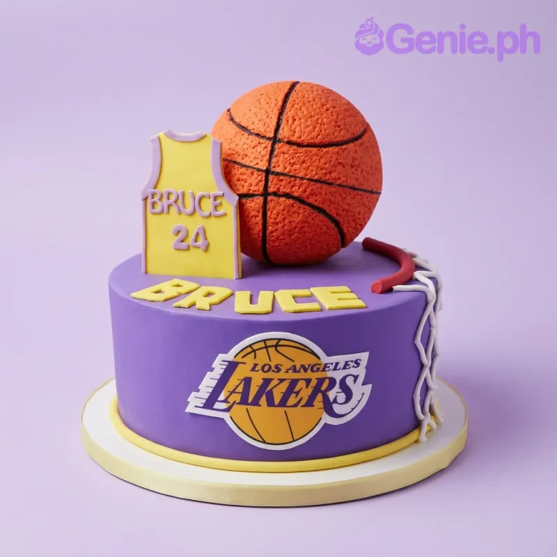 Lakers Basketball Cake