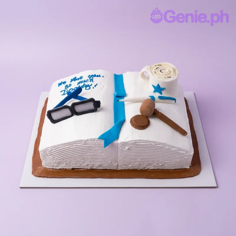 Lawyer Book Books Cake Design