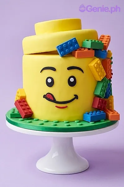 Lego Head Cake