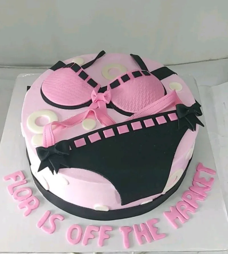 Lingerie Bachelorette Naughty Cake Design