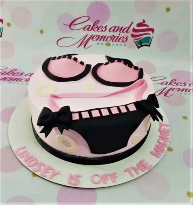 Lingerie Bachelorette Naughty Cake Design