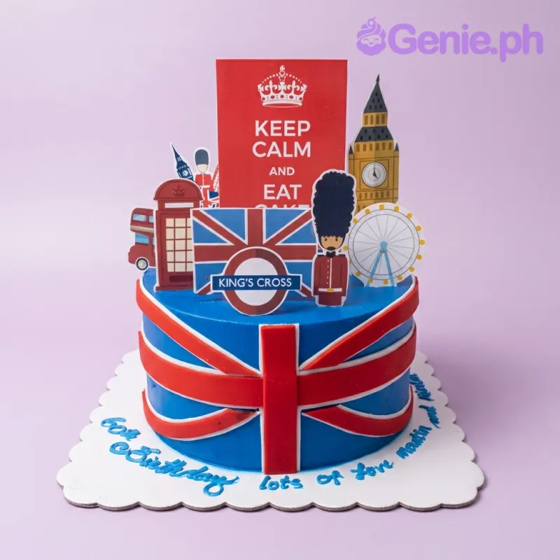 London Theme Travel Cake Design