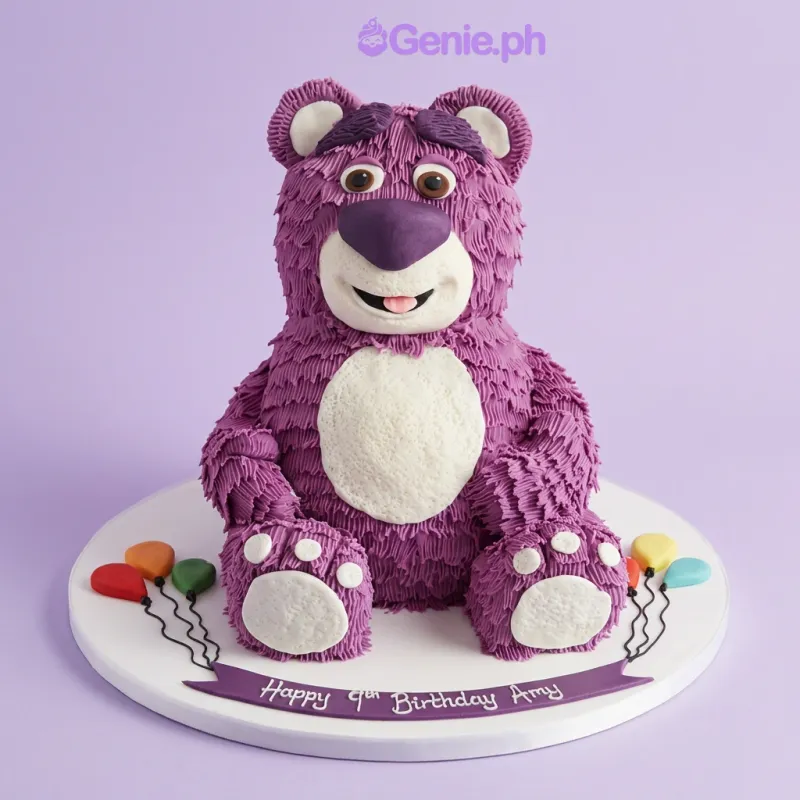 Lotso Bear Balloon Cake Design