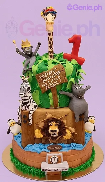Madagascar Movie Cake Design