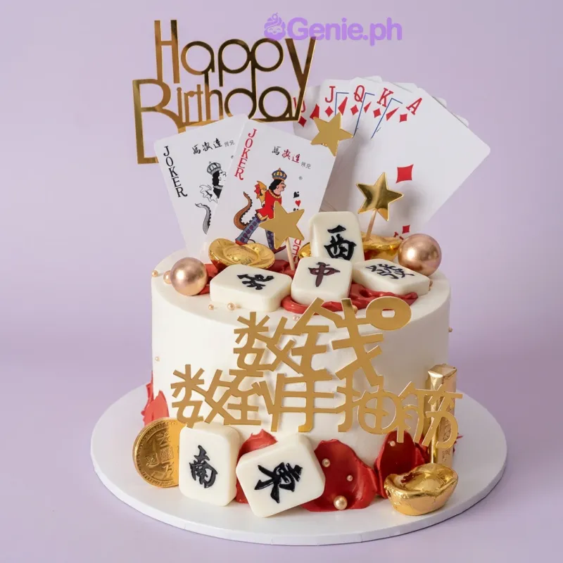 Mahjong Poker Cake