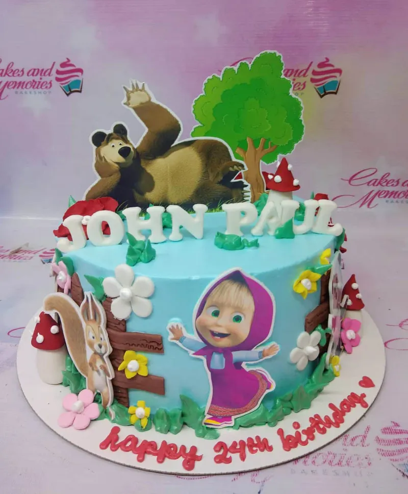 Masha And The Bear Bears Cake Design