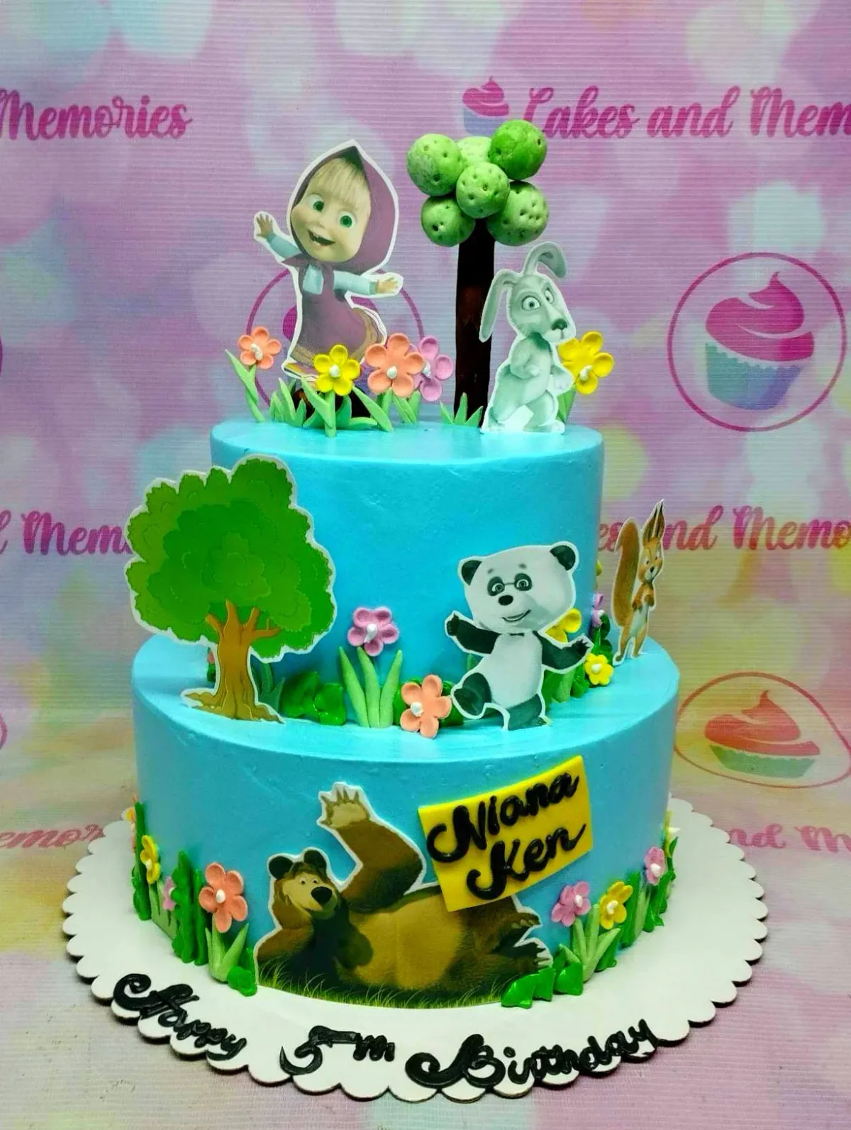 Masha And The Bear Bears Cake Design
