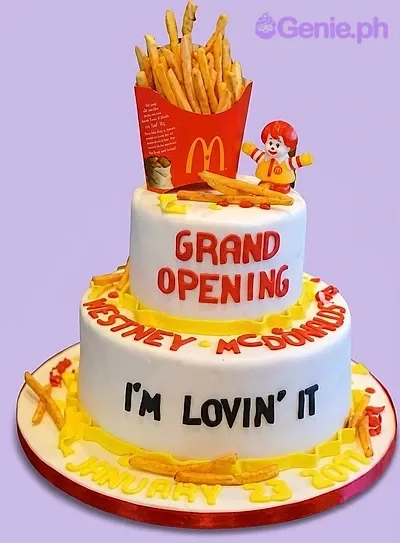 Mcdonald's Grand Opening Cake
