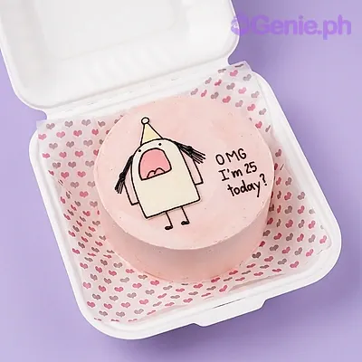 Meme Birthday Cartoon Cake Design