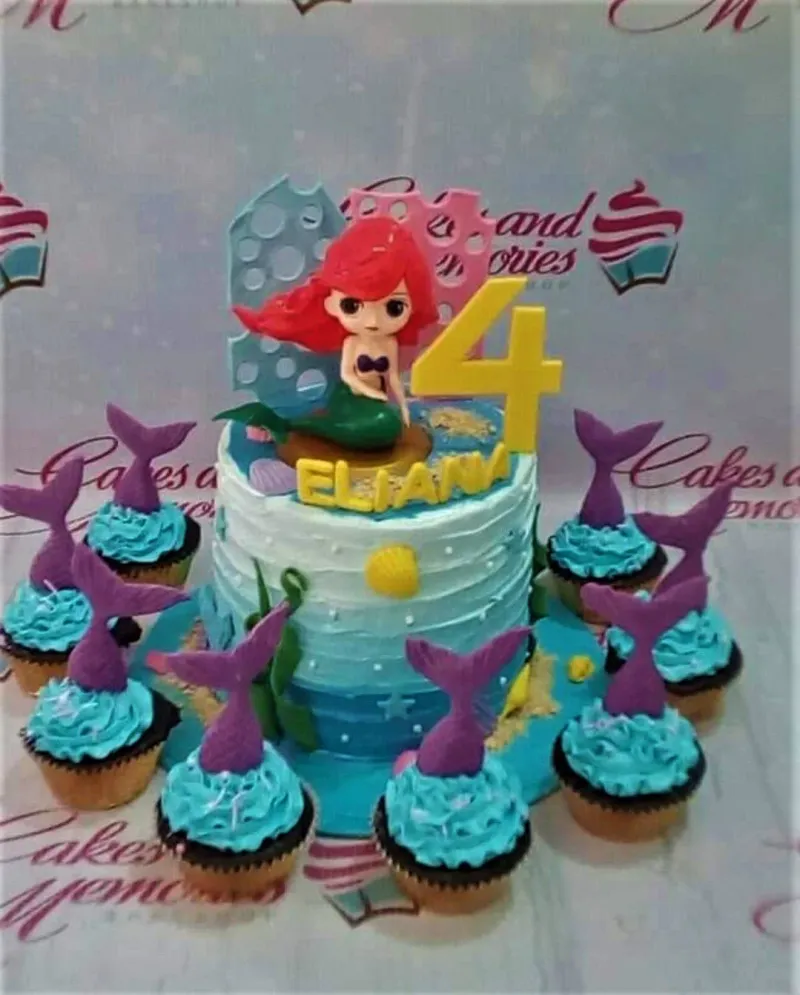 Mermaid Ariel Cake