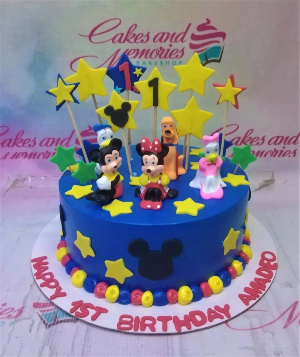 Mickey Mouse Friends Cake Design