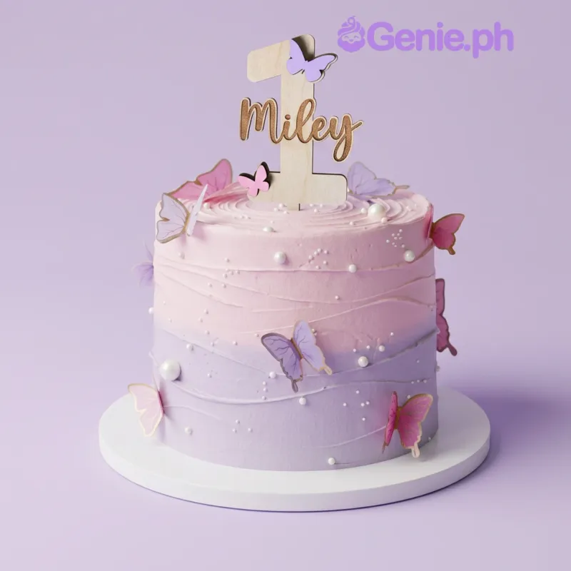 Miley Butterfly One Cake Design