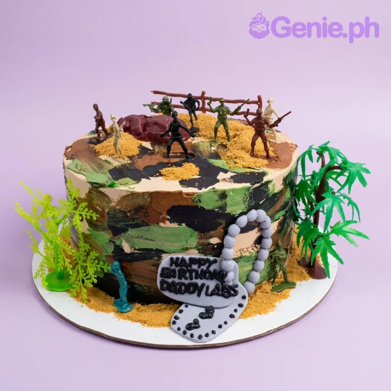 Military Camouflage Cake
