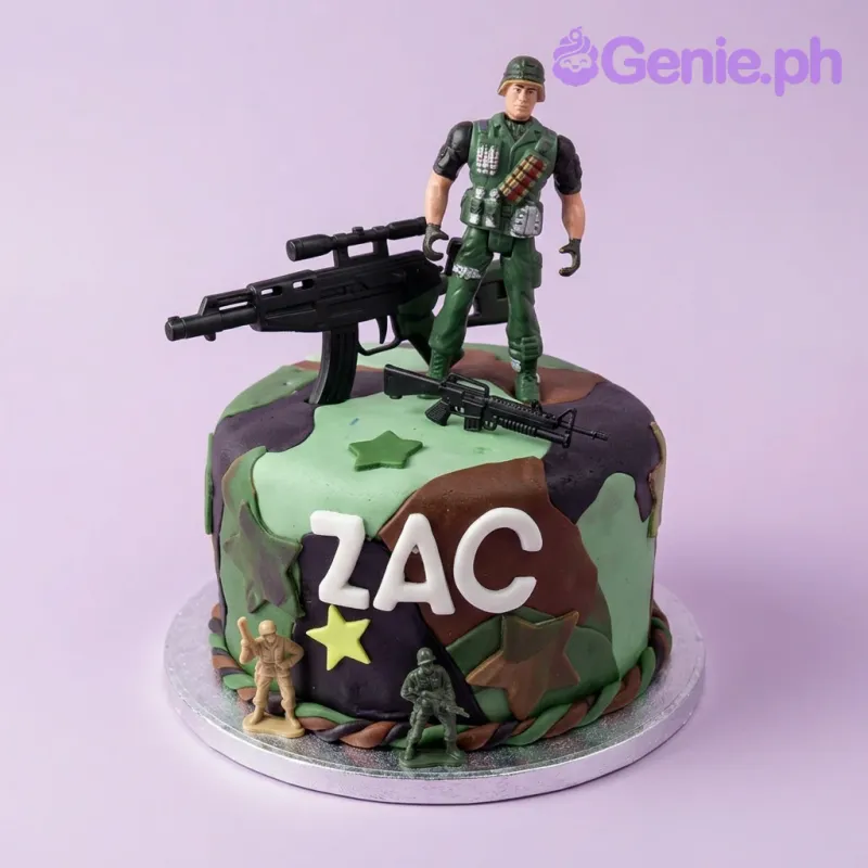 Military Camouflage Cake