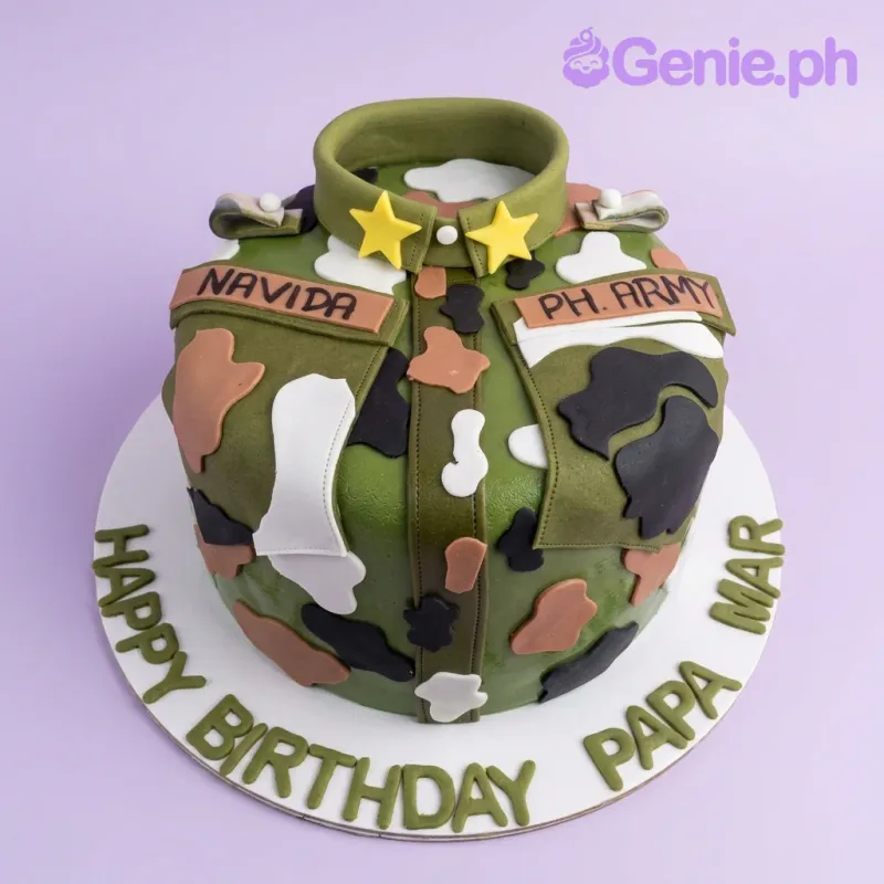 Military Camouflage Cake