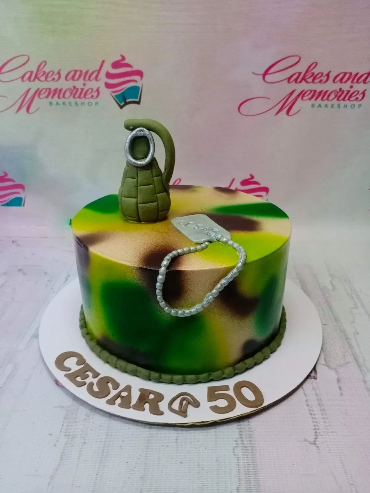 Military Camouflage Cake