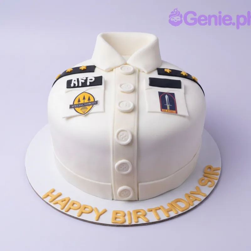 Military Uniform Cake