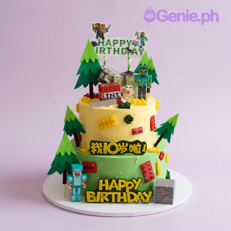 Minecraft Birthday Cake