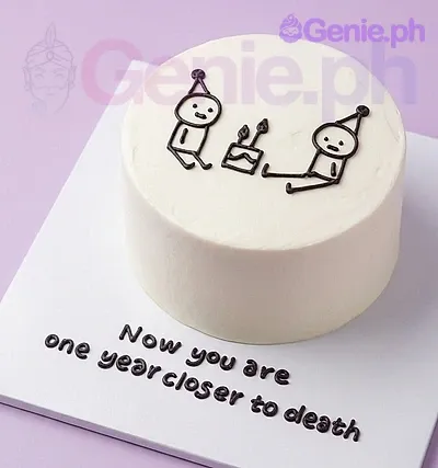 Minimalist Bento Doodle Cake Design