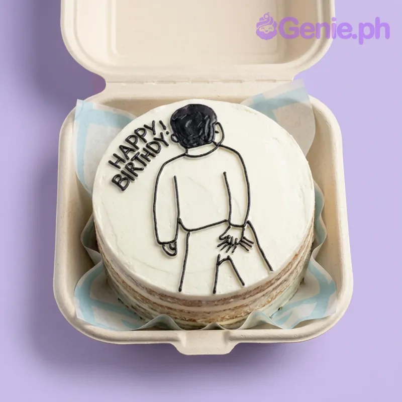 Minimalist Doodle Cake