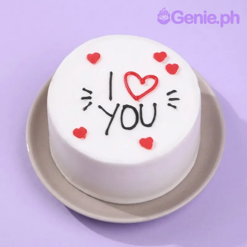 Minimalist Love Cake