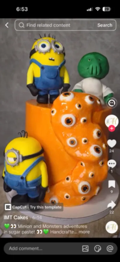 Minion Monster Cake